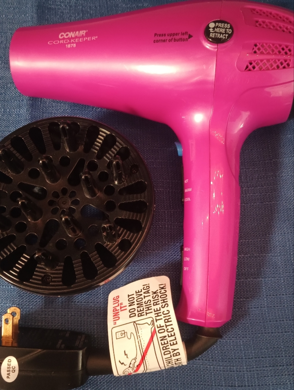 Conair Cord-Keeper 1875 Hair Dryer